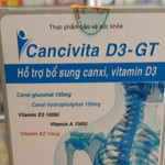 Sản phẩm thực phẩm bảo vệ sức khỏe Cancivita D3-GT