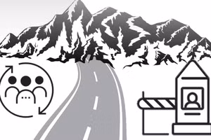 10 bức ảnh về đường biên giới không tuân theo quy tắc thông thường