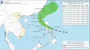 Dự báo đến 13h ngày 10/11, bão Fung-wong trên vùng biển phía Đông khu vực Bắc Biển Đông với sức gió cấp 13, giật cấp 16, di chuyển theo hướng Tây Tây Bắc, tốc độ khoảng 20-25 km/h