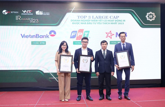 Top 3 “Large Cap” các doanh nghiệp có hoạt động IR được nhà đầu tư yêu thích nhất 2023