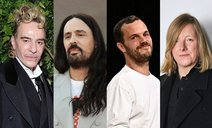 NTK John Galliano, Alessandro Michele, Matthieu Blazy và Sarah Burton (từ trái sang)