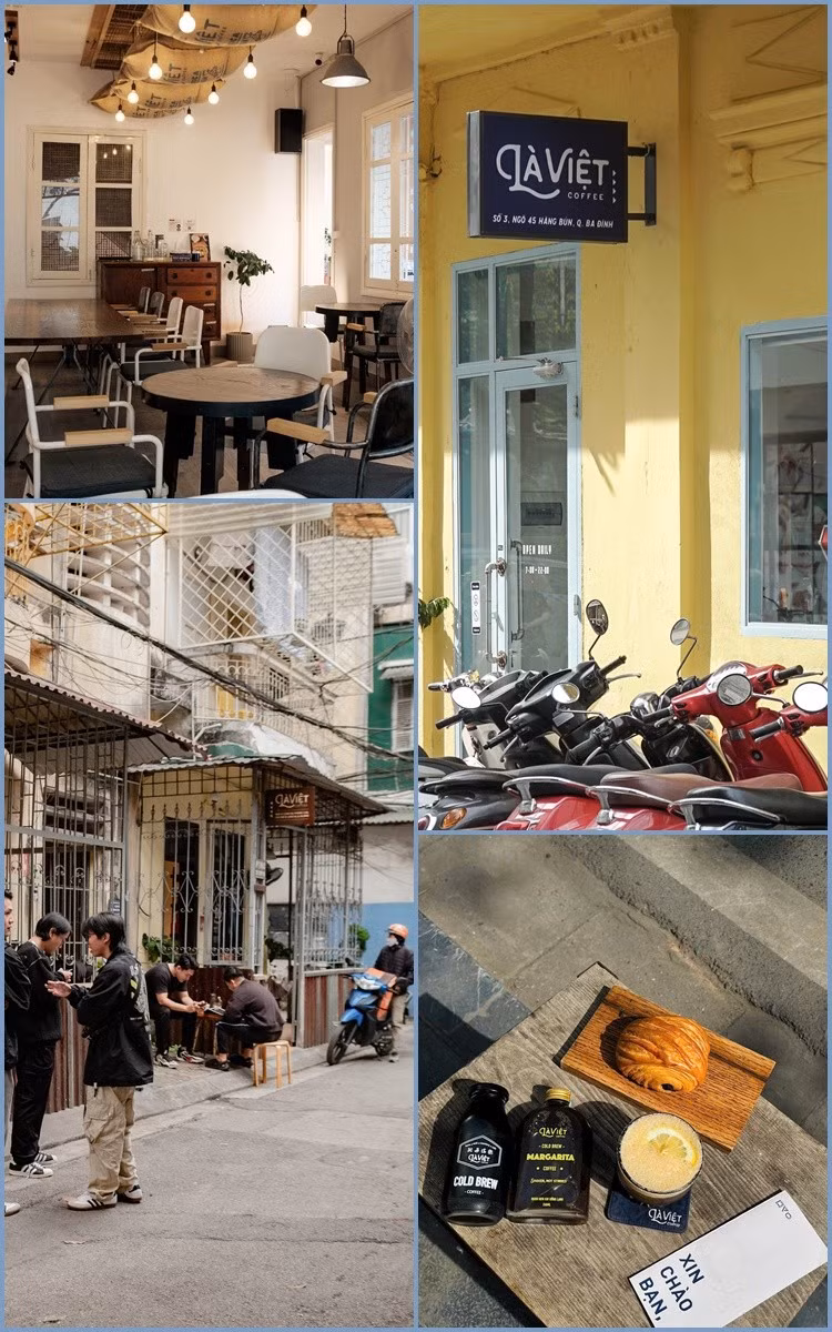 Là Việt Hà Nội có xu hướng chọn địa điểm tại các con ngõ nhỏ gần gũi với người dân địa phương