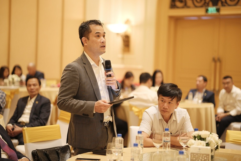PGS.TS Phạm Bảo Sơn, Phó Giám đốc Đại học Quốc gia Hà Nội phát biểu dsf8766.jpg