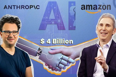 Amazon rót thêm 4 tỷ USD vào đối thủ lớn nhất của OpenAI