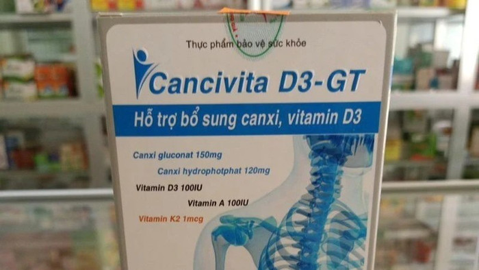 Sản phẩm thực phẩm bảo vệ sức khỏe Cancivita D3-GT