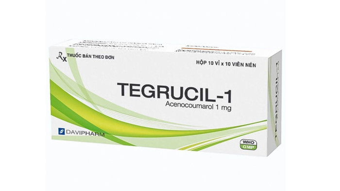 Thuốc viên nén Tegrucil-1 (Acenocoumarol 1mg)