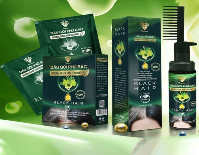 Dầu gội phủ bạc Natural Black Hair Colorant