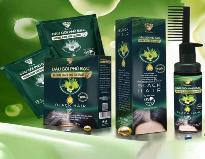 Dầu gội phủ bạc Natural Black Hair Colorant