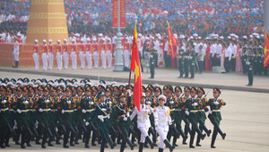 Khối diễu binh của Quân đội nhân dân Việt Nam tại A80