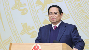 Thủ tướng Phạm Minh Chính phát biểu khai mạc Hội nghị toàn quốc thúc đẩy đầu tư công năm 2025 và năm 2026