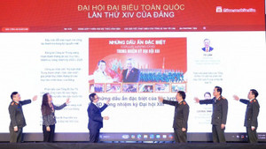 Giao diện Chuyên trang "Đại hội đại biểu toàn quốc lần thứ 14 của Đảng" trên Báo điện tử CAND