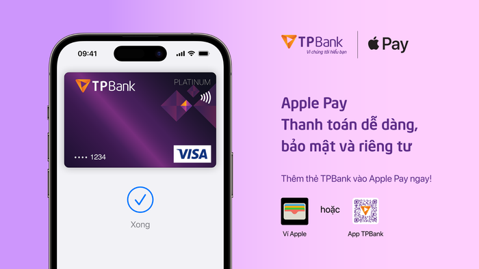 TPBank giới thiệu Apple Pay đến khách hàng