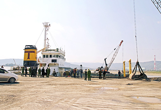 Một trong những chiếc tàu trong vụ buôn lậu xăng dầu trên biển quy mô lớn.