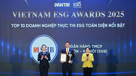 SHB được vinh danh top 10 doanh nghiệp thực thi ESG toàn diện nổi bật 