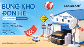 Cùng LocknLock “bung kho đón hè” tại W2C Bắc Ninh: Hơn 100.000 sản phẩm giảm tới 50%++