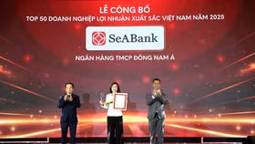 SeABank lần thứ 6 được vinh danh trong top 50 doanh nghiệp có lợi nhuận xuất sắc nhất Việt Nam năm 2025 