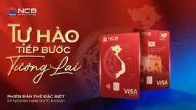 NCB ra mắt thẻ visa Tự hào mừng kỷ niệm 80 năm Quốc khánh