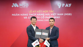 Đại diện MSB và 9Pay tại lễ ký kết hợp tác