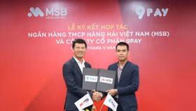 Đại diện MSB và 9Pay tại lễ ký kết hợp tác
