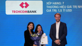 Bà Nguyễn Thị Lộc, Giám đốc điều hành Techcombank miền Nam tại buổi lễ