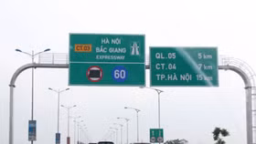 Tuyến đường bộ cao tốc Hà Nội - Bắc Giang hiện có lưu lượng phương tiện tiếp tục tăng đều với tốc độ khoảng 11% mỗi năm trong ba năm gần đây