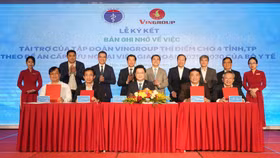 Vingroup ký kết Biên bản ghi nhớ hợp tác (MOU) triển khai thí điểm Đề án cấp cứu ngoại viện cấp quốc gia với 4 địa phương là Hải Phòng, Hà Tĩnh, Khánh Hòa và Kiên Giang
