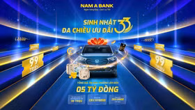 Khách hàng nhận hàng loạt ưu đãi nhân dịp kỷ niệm 33 năm thành lập Nam A Bank