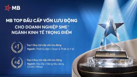 MB - Ngân hàng top đầu Quy mô dư nợ cho vay ngắn hạn đối với doanh nghiệp SME thuộc ngành kinh tế trọng điểm