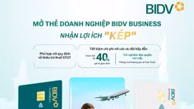 Nhiều lợi ích từ thẻ doanh nghiệp BIDV Business 
