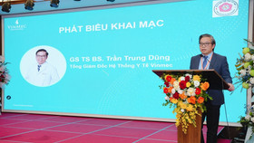 GS.TS.BS Trần Trung Dũng, Tổng Giám đốc Hệ thống Y tế Vinmec phát biểu tại sự kiện