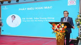 GS.TS.BS Trần Trung Dũng, Tổng Giám đốc Hệ thống Y tế Vinmec phát biểu tại sự kiện