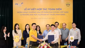 PVcomBank ký kết hợp tác cùng Trường Đại học Sư phạm Kỹ thuật Nam Định