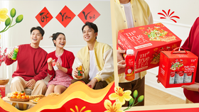 Bao bì Tết rực rỡ - Thức uống lành, trao nhau niềm vui thật