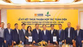 Toàn cảnh lễ ký kết thỏa thuận hợp tác toàn diện giữa Ngân hàng SHB và Lọc hóa dầu Bình Sơn