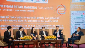 Ông Đàm Thế Thái, Phó Tổng Giám đốc HDBank tham gia thảo luận tại diễn đàn