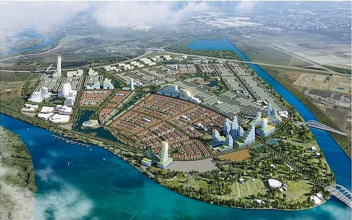 Phối cảnh dự án khu đô thị và dịch vụ Tràng Cát