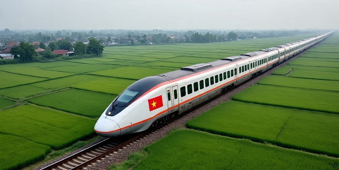 đường sắt tốc độ cao Bắc-Nam dài khoảng 1.541km