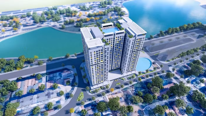 Phối cảnh dự án nhà ở xã hội Rice City Long Châu