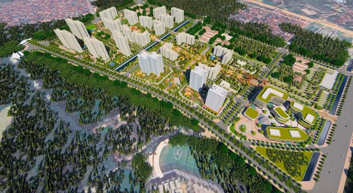 Phối cảnh dự án khu nhà ở xã hội Tiên Dương 1