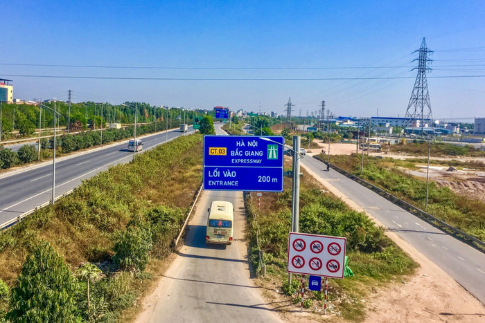 Một đoạn cao tốc Hà Nội - Bắc Giang