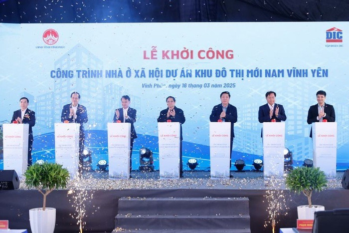 Lễ khởi công xây dựng công trình nhà ở xã hội thuộc dự án khu đô thị mới Nam Vĩnh Yên, giai đoạn 1