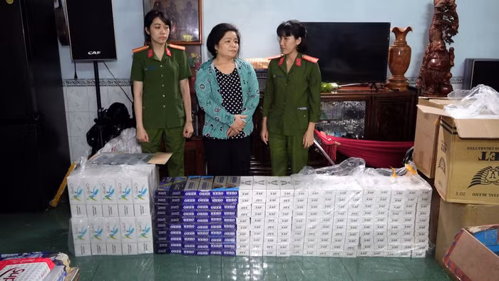 Công an Gia Lai phát hiện số lượng rất lớn thuốc lá điếu nhập lậu cất giấu trong hầm nhà