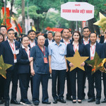 Khối Doanh nhân Việt Nam hợp luyện diễu binh, diễu hành A80 lần thứ hai