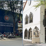 Thương hiệu Adoré - World Coffee được giới thiệu ở banner bên ngoài mặt bằng Starbucks thuê trước kia