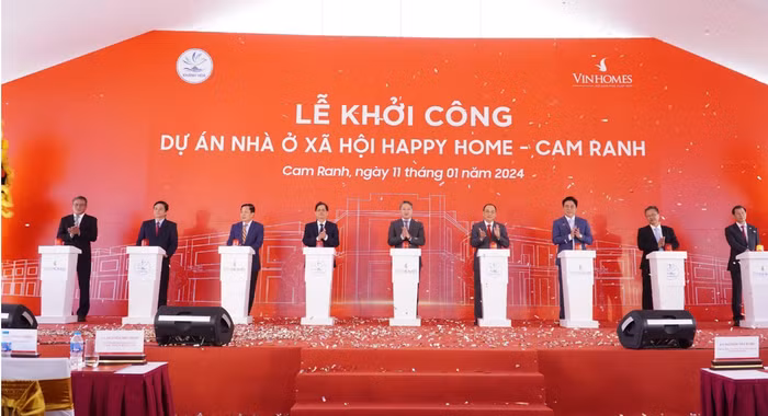Lễ khởi công dự án nhà ở xã hội Happy Home Cam Ranh