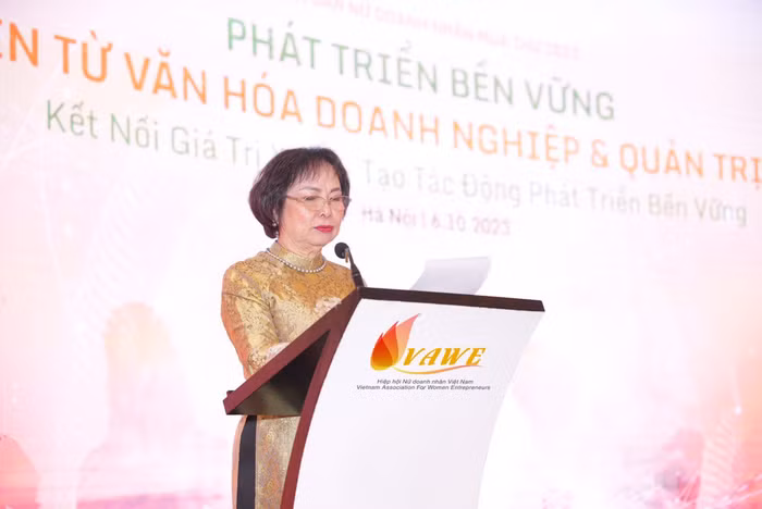 Bà Cao Thị Ngọc Dung, Phó chủ tịch Hội nữ Doanh nhân Việt Nam