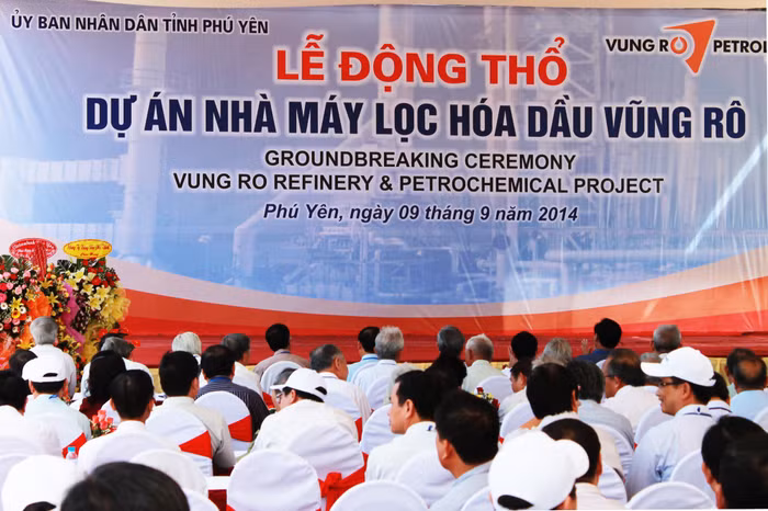 Năm 2014 đã diễn ra lễ động thổ dự án nhà máy lọc hoá dầu Vũng Rô