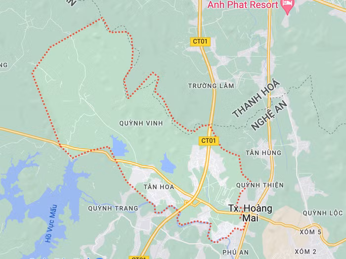 Địa bàn xã Quỳnh Vinh, thị xã Hoàng Mai, tỉnh Nghệ An