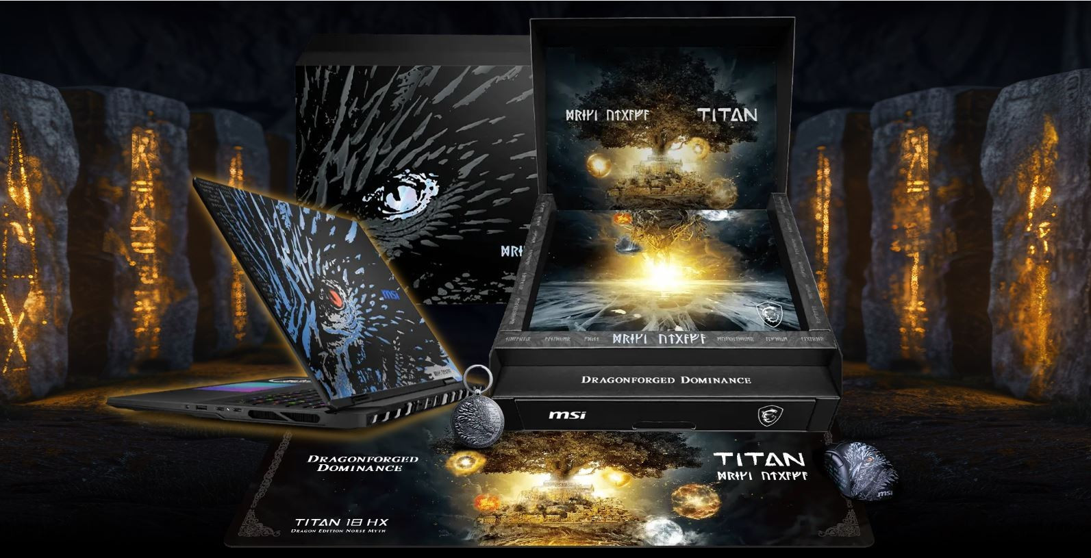 MSI Titan 18 HX Dragon Edition Norse Myth có thiết kế cực kì ấn tượng msi-1.jpg