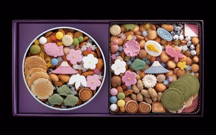 hộp Fukiyose đầy màu sắc